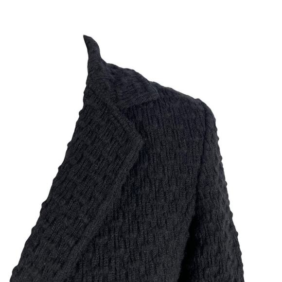 Nino Colombo Women's Size 40 Knit Wool Back Blazer Jacket Made in Italy - Picture 5 of 15